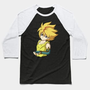 Free de la Hoya from Beyblade Burst Evolution (no background) Baseball T-Shirt